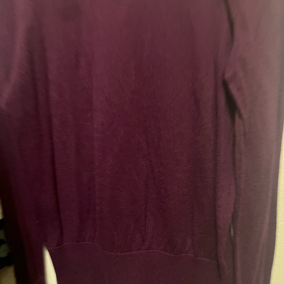 Halogen Nordstrom purple  Long Sleeve Top crystal Button Details sweater - Picture 5 of 5